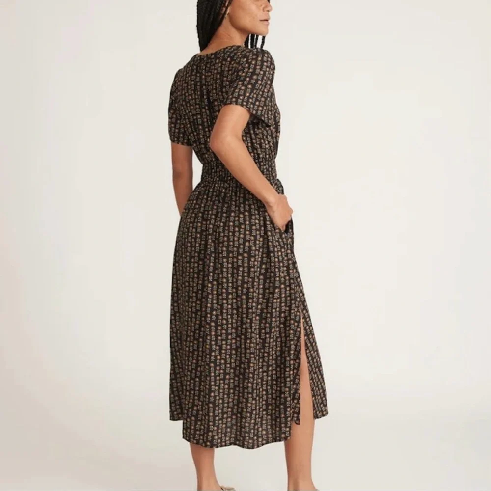 Marine Layer Annika Floral Midi Dress - Picture 3 of 9